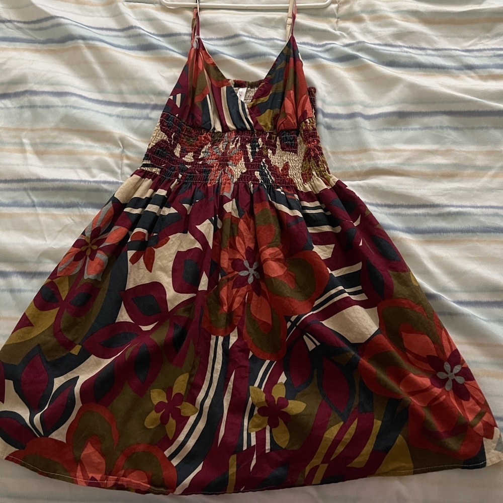 Floral fall color dress